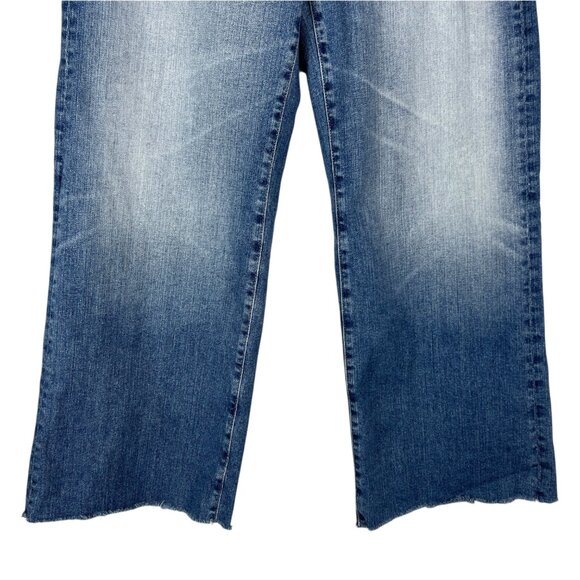 AG Adriano Goldschmied Womens Saige Wide Leg Crop Jeans in High-Rise Fit Size 28 - Picture 4 of 16